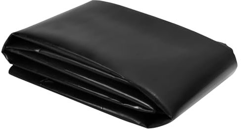 PROMORE 4 x 5M Black Plastic Sheeting Heavy Duty,1850G Thick Polythene Sheeting Garden Grow Horticultural,Damp Dustproof Sheet Waterproof Outdoor Cover,Membrane for Building Industrial Protection