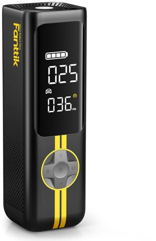 Fanttik X8 APEX Tire Inflator Portable Air Compressor, 1 Min Fast Inflation, 150PSI Cordless Tire Inflator with LED Dual Screen, Suitable for MPV, Car, E-Bike, Motorcycle, Up to 26.3″ Tires