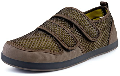 Scarpe Diabetiche Donna Uomo Larghe Regolabili | Traspirante,antiscivolo,Ortopediche,Ultra-Leggero,Pantofole,per anziani con piedi sensibles