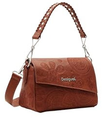 Desigual Bols_Dejavu Phuket Mini, Sac à Main en polyuréthane Femmes, Marron, Taille Unique