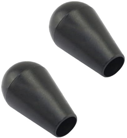 2 Pcs Arcade Joystick Head, Oval Joystick Rocker Ball Top Arcade Game Handle Replacement for Arcade, Crane and Challenge Machine (Black)