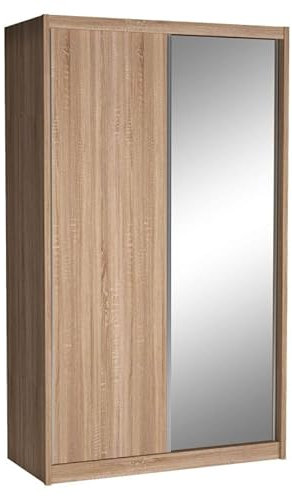 Verona Idee SCHIEBETÜRENSCHRANK Mery MIT Spiegel - 240x143x67 - Sonoma Eiche