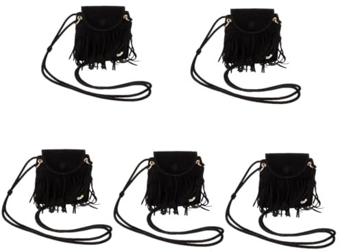 SAFIGLE 5stücke Vintage Fransen Handtasche Für Stilvolle Quaste Umhängetasche Für Und Geeignet Für Mobile Geräte Schlüssel Und Kleine Gegenstände