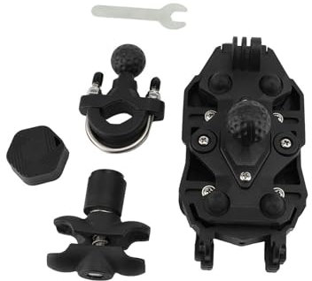 WODHMIEY Soporte Móvil Moto Antivibración de Aleación de Aluminio, Montaje para Teléfonos de 5.6-7.7, Ajuste de Manillar de 13-32mm, Compatible con Scooter, Bicicleta y Moto