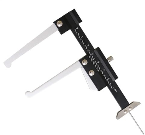 Brake Disc Measuring Tool | Fast Accurate Thickness Measuring Ruler,0-60mm Brake Disc Thickness Measuring Tool, Metric Measuring for Disk Brake