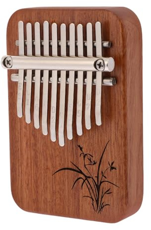 Gatuida Mini Daumenklavier Kalimba Holz Fingerklavier Kleines Musikinstrument für Anfänger Junge Mädchen Tragbar mit Schutzhülle Handklavier Daumenklavier