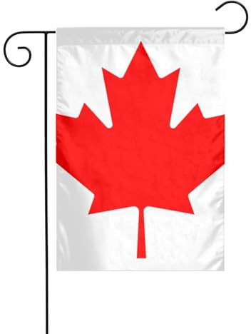 WHJSHOP Bandiera canadese immagine bandiera giardino decorazione cortile 30,5 x 45,7 cm spessore durevole