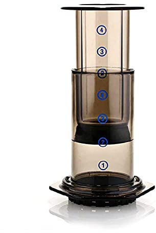 GLJTUO Cafetera Portátil con Filtro A Presión Manual, Cafetera De Goteo Lavada A Mano con Papel De Filtro para Café, Cocina Casera