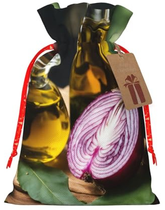 Bolsas de regalo de Navidad con estampado de frutas vegetales, saco festivo de Navidad, fiesta de cumpleaños, embalaje de regalo