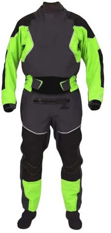Dykningsdräkt vattentät torr kostym för män, andningsbar, surfdrift, kajakräddning utomhussport (grön, XXXL)