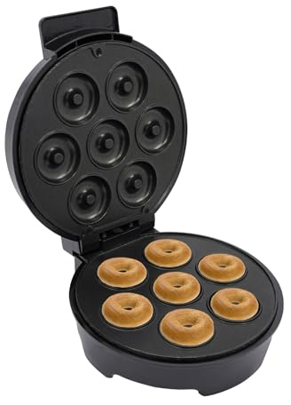 1000W Donut Maker Maschine 7 Loch Antihaft-Backform 220-240V Mini Donut Backautomat Krapfenmaschine Edelstahl Kuchen Backgerät