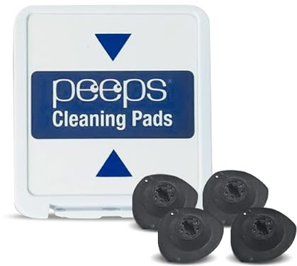 Peeps Eyeglass Cleaner Replacement Pad Kit - Carbon Lens Cleaning Pads for Glasses, Spectacles, Sunglasses, Reading Glasses - No Wipes or Cloth