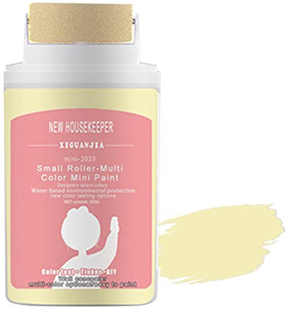 Kleine Reparaturbürste für die Wand – Wandreparatur mit Rolle, Reparatur von Wandfarbe, Wandreparaturfarbe zum Reparieren der Wand (Gelb)