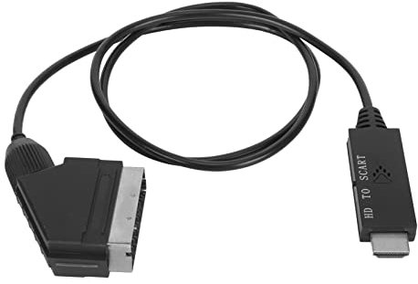 Convertisseur HDMI vers Péritel, Vidéo Numérique HD Adaptateur Vidéo et Audio Analogique vers HDMI, Convertisseur HDMI vers Péritel, Prise en Charge PAL NTSC, pour TV VHS VCR DVD