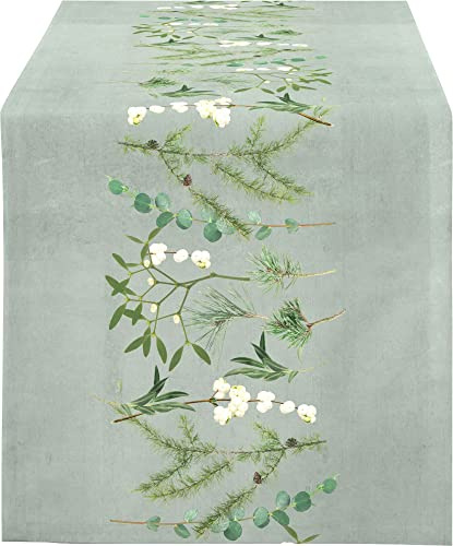 APELT Tischläufer Chalet Style Baumwolle grün Größe 42x140 cm