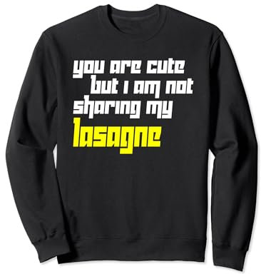 Lasagnes amusantes disant vacances italiennes Ristorante Sweatshirt