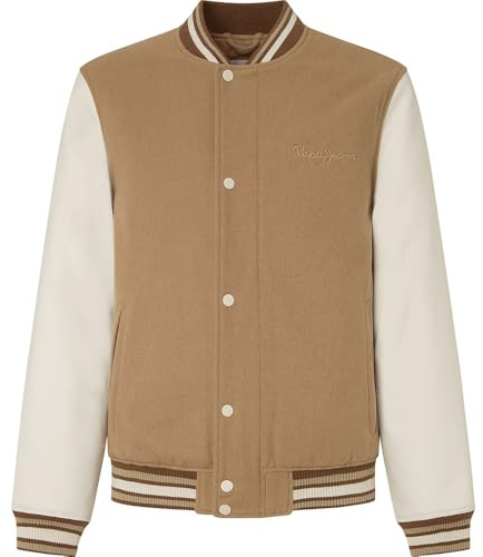 Pepe Jeans Tustin Giacca, Marrone (Malt Beige), M Uomo