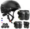 FAYITING Casco da Bici per Bambini, Set di Protezioni per Bambini, Protezioni Ginocchiere Gomitiere Polsiere per Skate Bicicletta Pattinaggio Monopattino e Altri Sport Estermi
