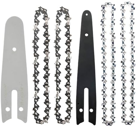 JMORCO Sägeketten 12er-Pack 4/6-Zoll-Ketten, Home 4/6-Zoll-Mini-Kettensägen-Zubehör, Ersatzketten for kabellose Astsägen, Schneidwerkzeuge(4 and 6 Set A)
