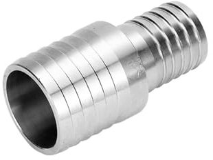 Generisch Gerade Schlauchanschlüsse aus Edelstahl und andere Widerhaken, 5 mm, 6 mm, 8 mm, 10 mm, 12 mm, 16 mm, 19 mm, 22 mm, Gas-Edelstahl-Schlauchanschlüsse(15mm-8mm)