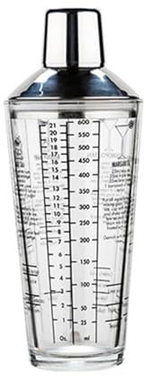 Unique Glass Cocktails Shaker Set Functional Cocktail Mixing Glass Set 400ml Shaker With Tool For Home Entertaining