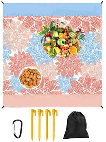 Bexdug Coperta da Spiaggia Impermeabile e Antisabbia,Coperta Impermeabile Per Picnic Esteri Tappeto Outdoor | Coperta Antisabbia per Spiaggia Viaggio Prato Yoga Sport Parco Giardino e Escursioni