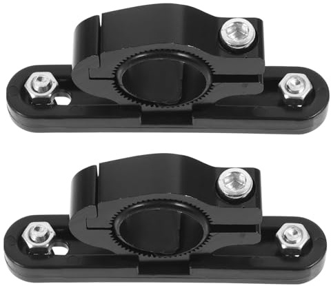 HONITANO 2Pcs Bike Bottle Cage Clamp Adapter for Handlebar Seat Post Compatible with Mountain Road Electric Bikes Lightweight Water Bottle Holder Mount Compact Cycling Kettle Bracket