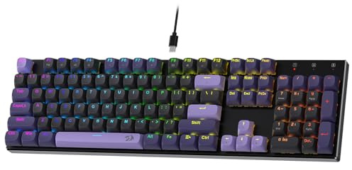 Redragon K556 HE Teclado Mecánico Disparador Rápido 104 Teclas US Layout | Accionamiento Hiperrápido Interruptor Magnético Efecto Hall 2 Capas Amortiguación Ruido