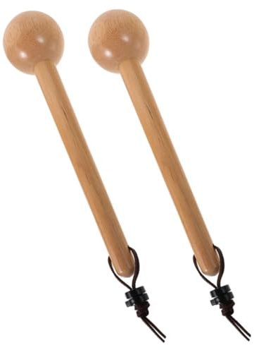 ERINGOGO 2Pcs Wooden Baseball Glove Mallet for Shaping Breaking Softball Mitts Long Handle with Smooth Finish for Comfortable Grip and Pocket Formation Portable Training Tool for Players