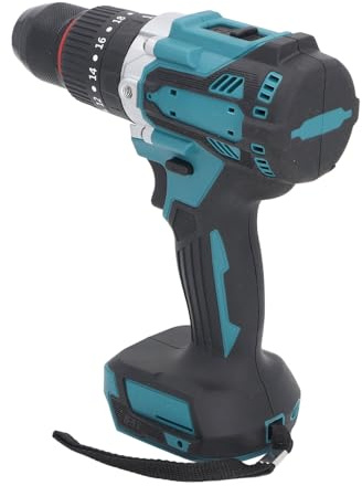 Yinhing Sladdlös Borrmaskin med 2 Variabla Hastigheter 20 Plus 3 Torsionsinställningar /2 Tum Nyckellös Chuck 18V Batteridriven Slagborr Kompatibel med BL1830 Idealisk för Hemförbättring och