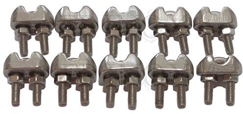 Serre Cable 5mm Etrier INOX (Lot de 10) INOX 316 - A4
