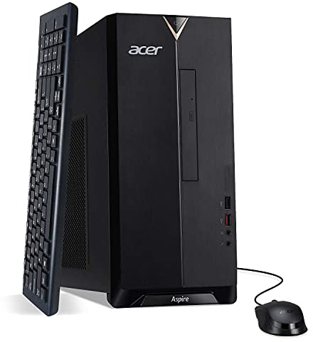 acer Aspire TC-1660-UA92 Desktop | 10th Gen Intel Core i5-10400 6-Core Processor | 12GB 2666MHz DDR4 | 512GB NVMe M.2 SSD | 8X DVD | Intel Wireless Wi-Fi 6 | Bluetooth 5.2 | Windows 10 Home