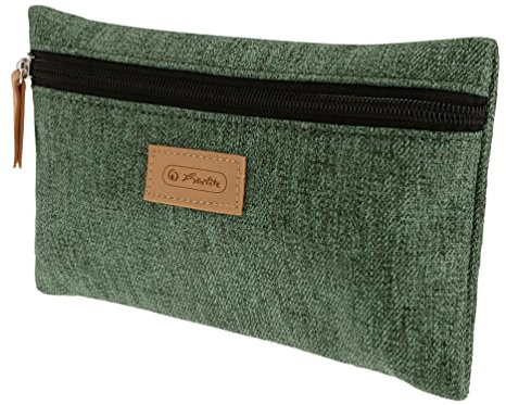 Herlitz 50039142 Faulenzer flach, GREENline RPET, Knit green, 1 Stück, Mehrfarbig