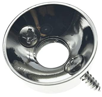 KAISH Klinkenplatte für E-Gitarre, Nickel-Messing, amerikanisches Gewinde, Klinkenplatte für FD American/MIM Style Tele/Telecaster
