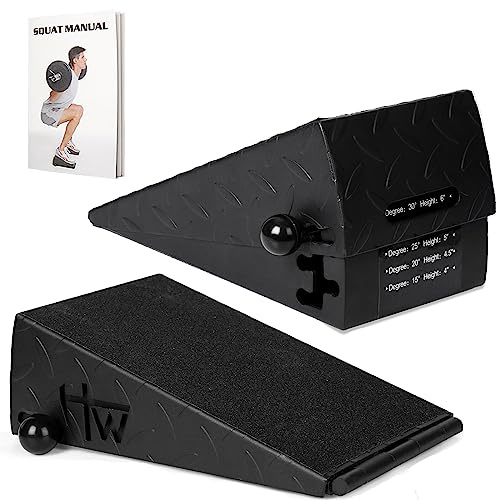Squat Wedge Height Adjustable Slant Board for Heel Elevated Squats Calf Stretcher Block Enhance Mobility And Strength Performance