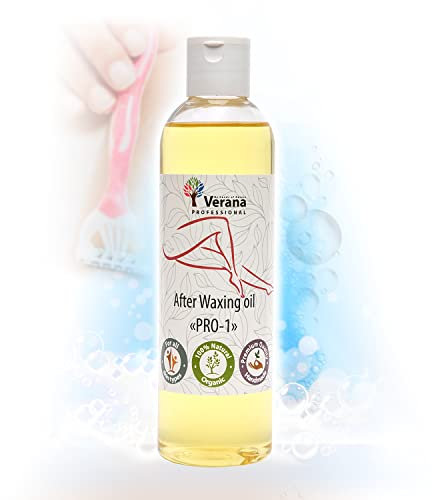 Verana Aceite Calmante para el Cuidado de la Piel Antes y Después del Afeitado, Depilación, Depilación con Cera, Alivia el Dolor, Calma, Alivia la Irritación, Ralentiza el Crecimiento del Vello 250ml