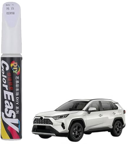 Stylo Retouche Peinture,Retouche Peinture Voiture,Retouche Peinture Voiture,Stylo Retouche Voiture,Rayures Réparation De Peinture,Anti Rayure pour Carrosserie Moto Voiture Vélo,1 Pièce (Blanc)