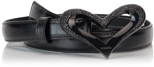Pinko Damen Love Heart H2 Belt Leder Vintage Block Color Gürtel