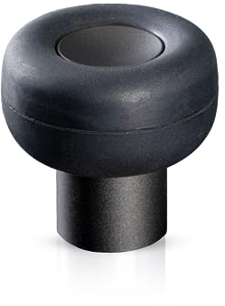 Gedotec Premium Türstopper Boden - Aluminium | BUGGY | 1 Stück Designer Tür Stopper in lavagrau | Türpuffer D: 47 mm zum Schrauben | inklusive Befestigungsmaterial | Türstopper - Türstopper Schrauben