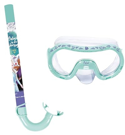 Arditex Set de Snorkel Infantil con máscara y Tubo Elsa y Anna Disney Frozen – Máscara Ajustable 14x20,5x11 cm, Tubo de 33 cm, a Partir de 3 años, Ideal para Aventuras acuáticas veraniegas