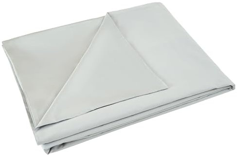 Sleepymoon Housse de couette pour couverture pondérée - Housse lavable et amovible pour adulte - Viscose de bambou gris clair et coton - 152 x 203 cm - Design double face