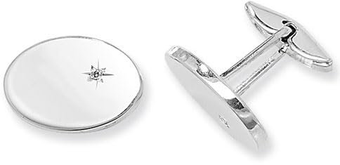 Wunderschön 925 Sterling Silber Herren - Manschettenknöpfe mit Zirkonia - 14mm*20mm, 13 Gramm TRS38763