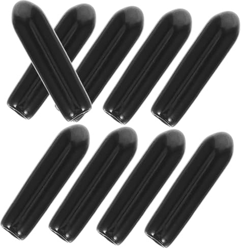 Endkappen für Geschirrspülerkorbzinken, 200 Stück Schwarz Kunststoff | Reparaturkappen für Korbspitzen, Schutzkappen für Spülmaschinen Gestelle, 3mm Ausführung
