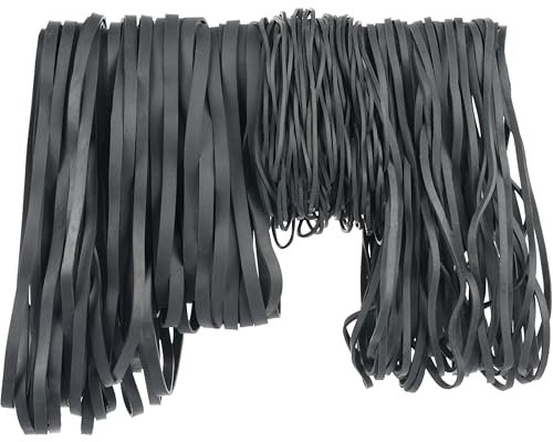 HAIDIBAO-Rubber Bands Assorted Sizes 0.5lbs large rubber bands heavy duty Elastic Bands 4 sizes black rubber band for Office supplies size#69,size#117B,size#8in,size(4-4/5 x 1/16)