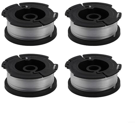 Puupaa Spulenschnur für Black and Decker für Gl425 Gl430 Gl280 Gl230 Gl340 Gl530 Gl540 Gl545 Rasentrimmer Ersatzspule Draht (4 x Fadenspule)