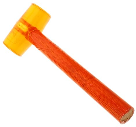GANAZONO Tile Laying Glue Hammer Soft Mallet Head Handle Grips for Woodworking Lightweight Rubber Mallet for Camping and Home Improvement
