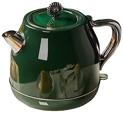 High-Value Retro Electric Kettle - Automatic Power-Off Stylish Design for Boiling Water & Tea - Ideal for Kitchen & Home Use - Green Color
