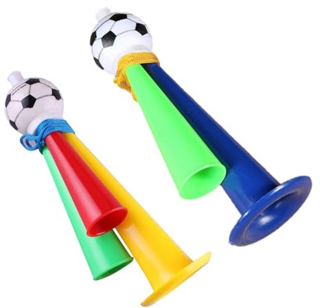 Horno Del Estadio Vuvuzela - Fabricante De Ruido De Bocina | Coloridos Creadores De Ruidos De Cumpleaños Con Mini Fútbol, ​​bocina De Bote De Señales, Alarma De Bocina Personal, Para Navegación, Event