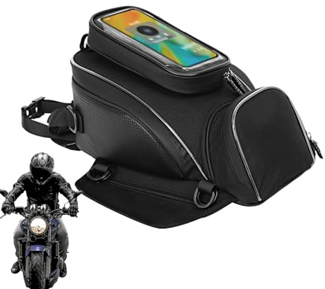 Generico Borsa del serbatoio motociclistico - pesanti, tocco impermeabile | Borsa da serbatoio magnetico con tastiera per telefono touch screen per sport elettrici, equipaggiamento da sport buike e a