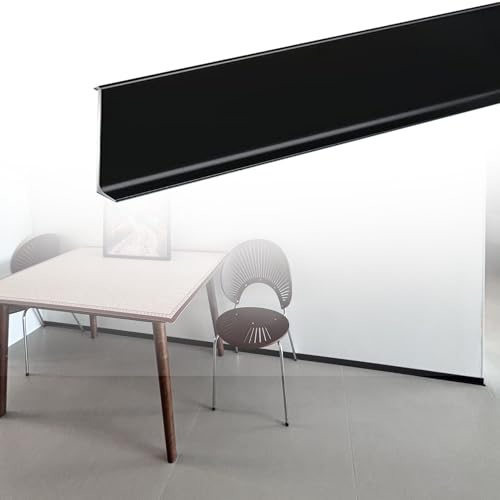 plinthes Moulure de plinthe autocollante en alliage d'aluminium pour fondations murales et de sol, pour salle de conférence, espace commercial(H 8cm/3.1in,21 pcs)